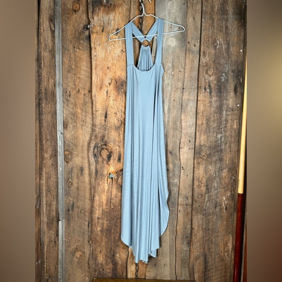 Final Touch Light Grey Halter Midi Dress - Picture 3 of 12